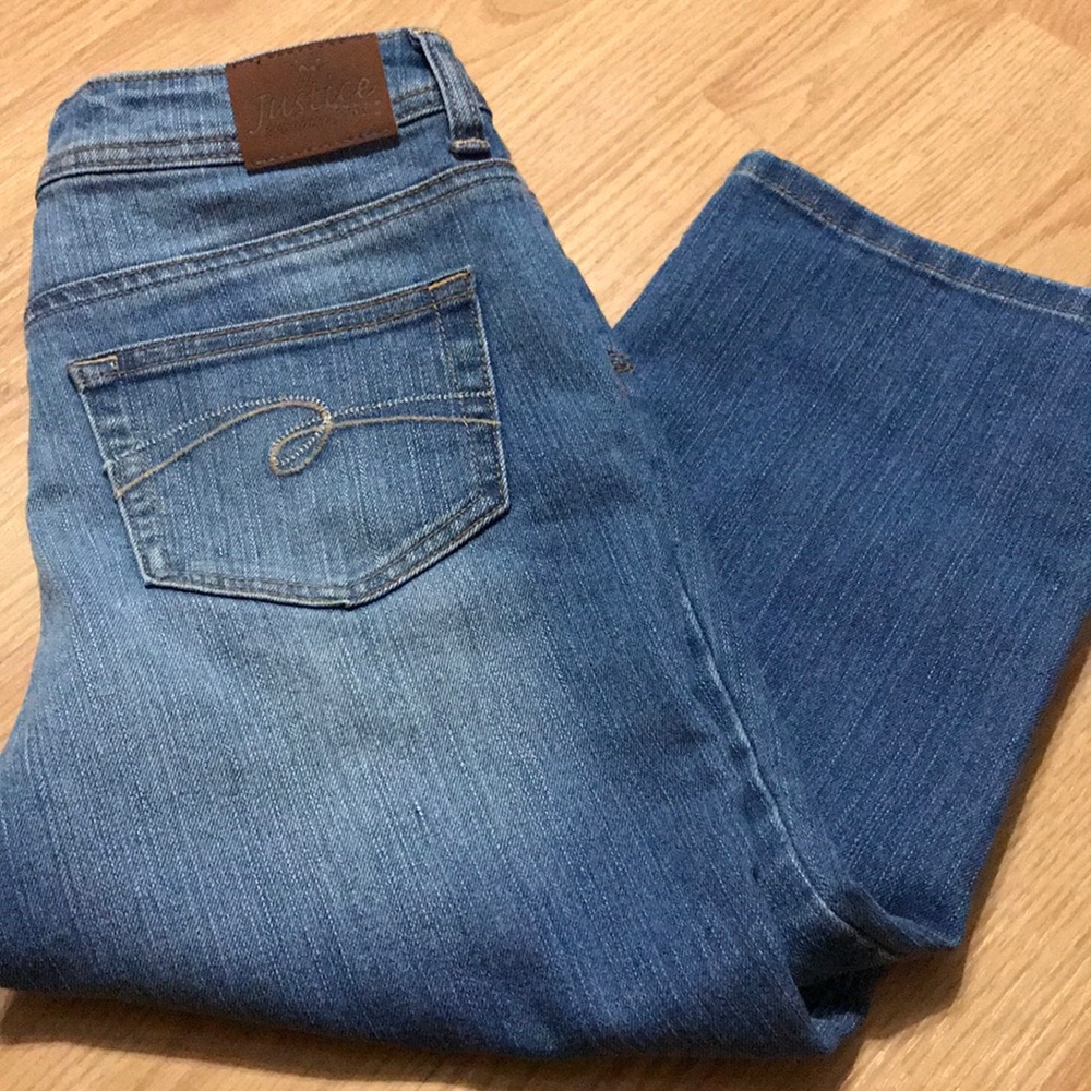 Justice Girls Jeans capris size 14s